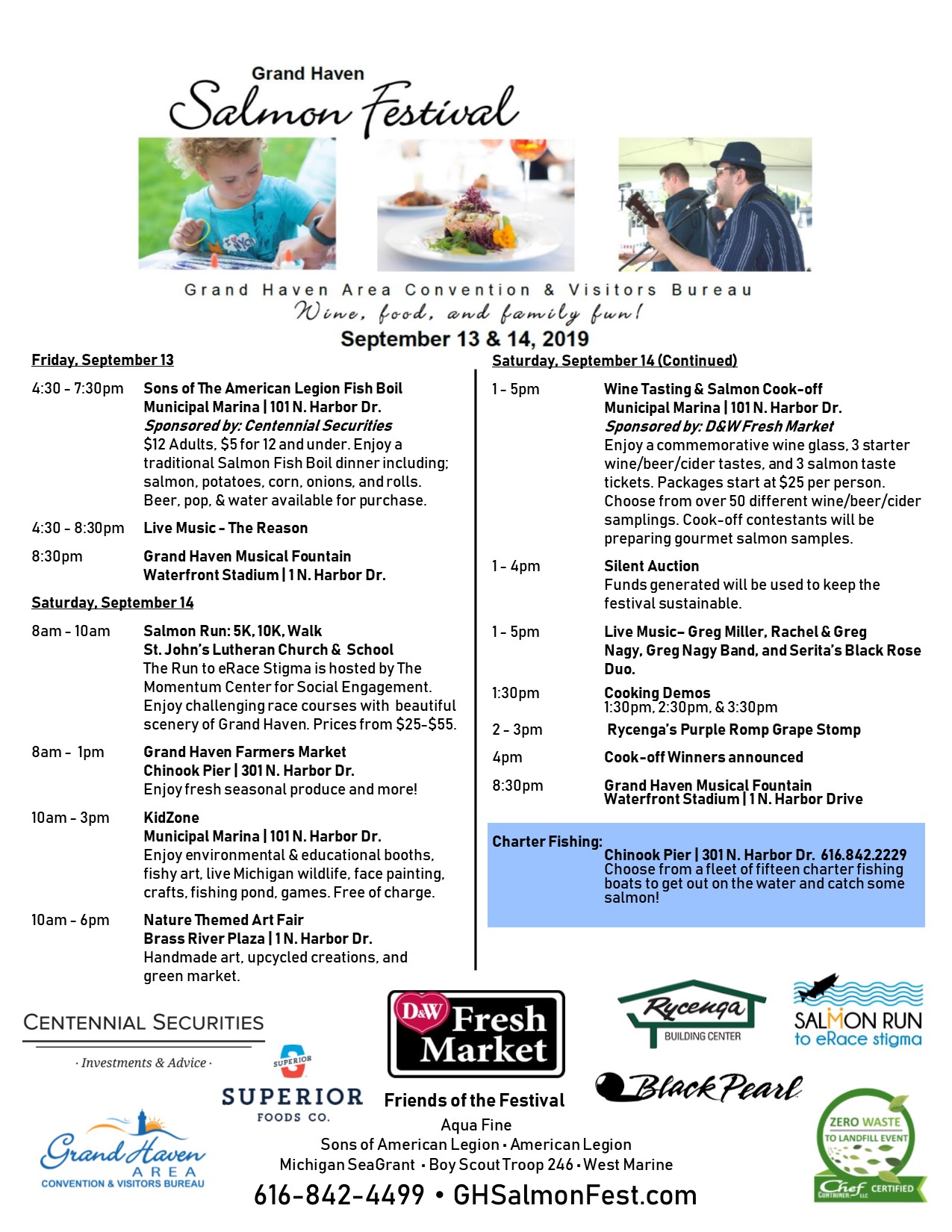 2019 Schedule of Events - Grand Haven Salmon Festival